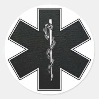 Ster van het Leven (BW) Ronde Sticker