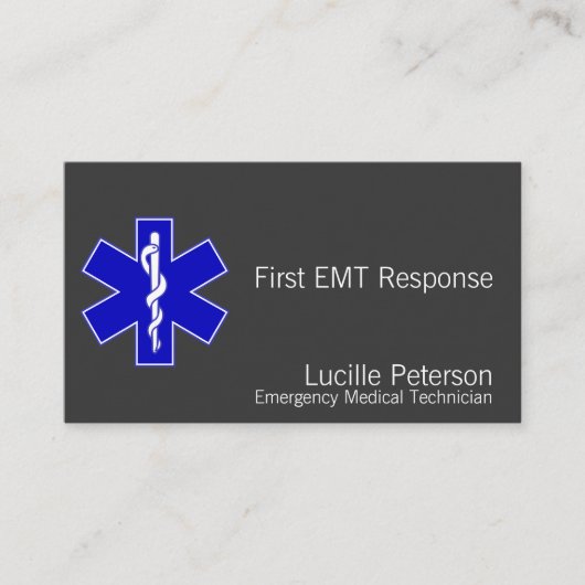 Ster van het leven (Donker) Visitekaartje (Voorkant)