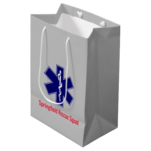 Ster van het leven, EMT-Logo-symbool Medium Cadeauzakje (Voorkant Gekanteld)