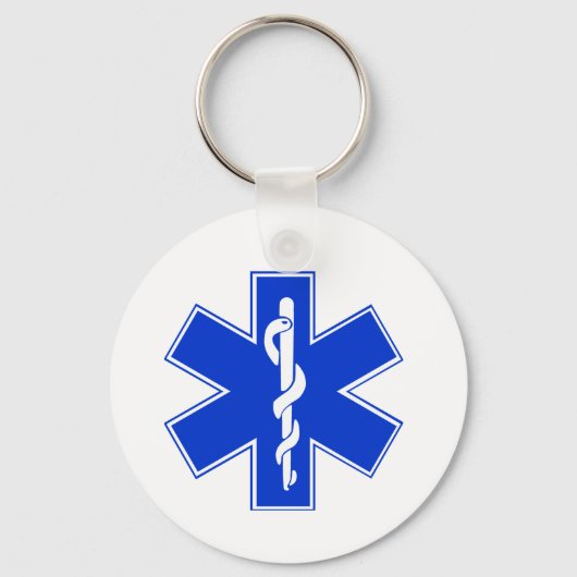 Ster van het Leven / EMT-symbool Sleutelhanger (Voorkant)