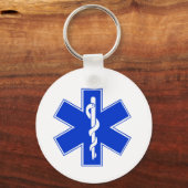 Ster van het Leven / EMT-symbool Sleutelhanger (Voorkant)