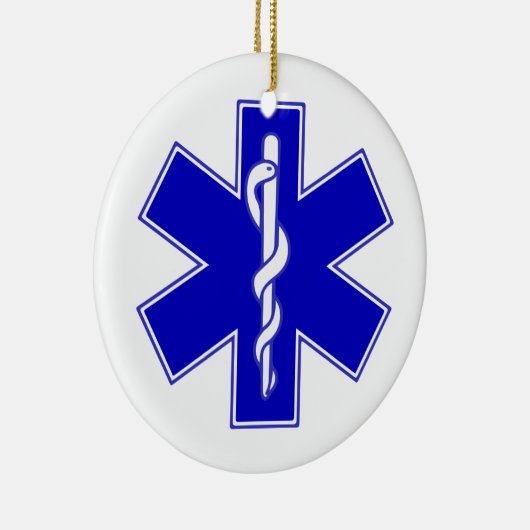 Ster van het Symbool van het Leven - gepersonalise Keramisch Ornament (Rechts)