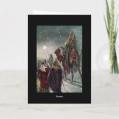 Ster van het Wenskaart van Bethlehem Feestdagen Kaart (Achterkant)