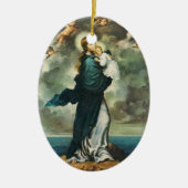 Ster van het Zee Keramisch Ornament (Voorkant)