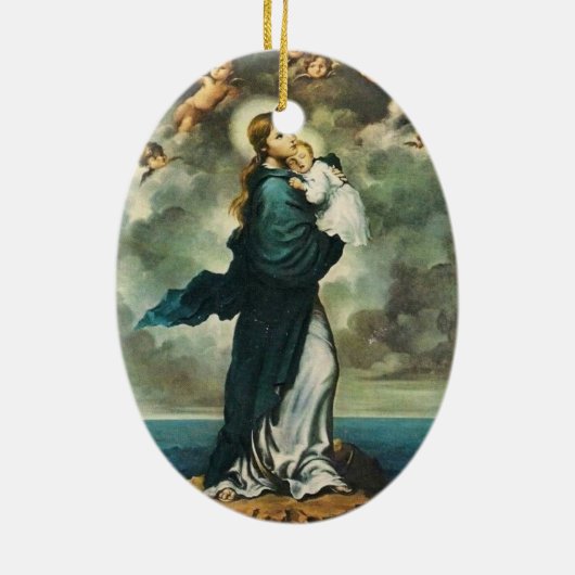 Ster van het Zee Keramisch Ornament (Achterkant)