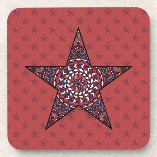 Ster van Independence Square Coaster Onderzetter (Voorkant)