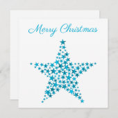 Ster van kerstkaart (Voorkant / Achterkant)