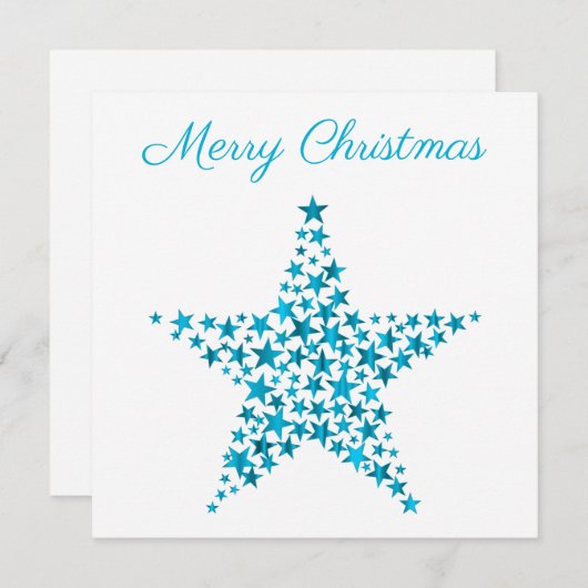 Ster van kerstkaart (Voorkant / Achterkant)