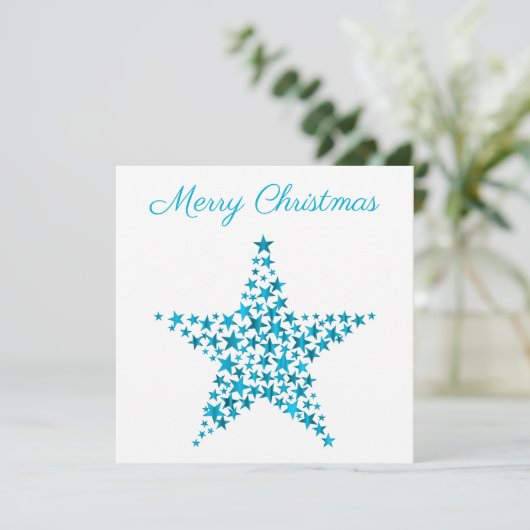 Ster van kerstkaart (Staand voorkant)