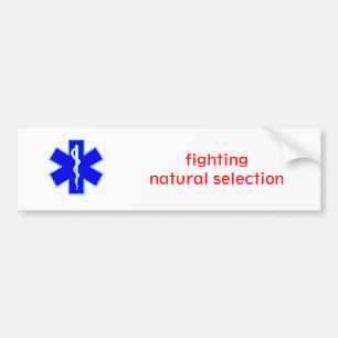 Ster_van_leven2, vechtend tegen natuurlijke select bumpersticker