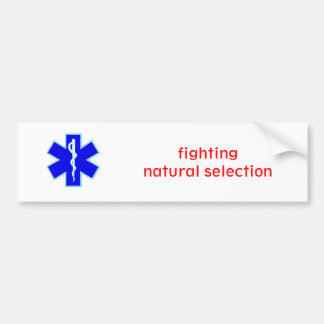 Ster_van_leven2, vechtend tegen natuurlijke select bumpersticker