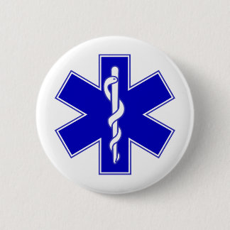 Ster van leven ronde button 5,7 cm