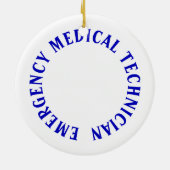 Ster van Leven symbool - gepersonaliseerde tekst Keramisch Ornament (Achterkant)