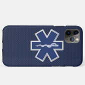 Ster van levensstijl Paramedische koolstofvezel Case-Mate iPhone Case (Achterkant (horizontaal))