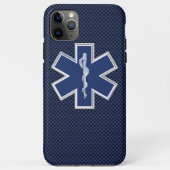 Ster van levensstijl Paramedische koolstofvezel Case-Mate iPhone Case (Achterkant)