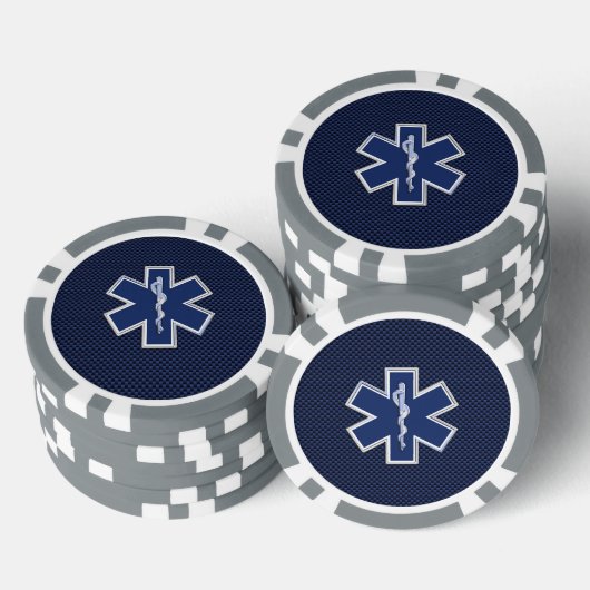 Ster van levensstijl Paramedische koolstofvezel Poker Chips (Opstapeling)