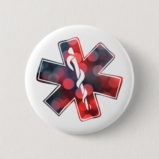 ster van life bokeh ronde button 5,7 cm (Voorkant)
