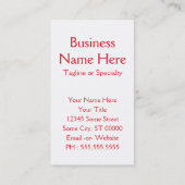 ster van life bokeh visitekaartje (Achterkant)