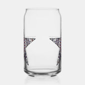 Ster van onafhankelijkheid blikvorm glas (Links)