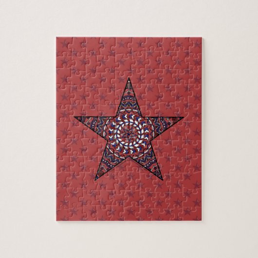 Ster van Onafhankelijkheidspuzzel Legpuzzel (Verticaal)