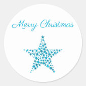 Ster van sterren Kerst stickers (Voorkant)