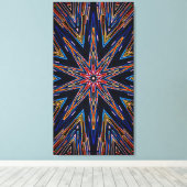 Ster van Wijsheid 21x40 Canvasprint Canvas Afdruk (Insitu (Houten vloer))