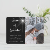 Ster van Wonder Exciting Fotokerst Sjabloon (Staand voorkant)