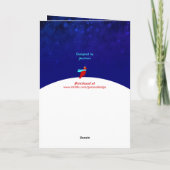 Ster van Wonder Feestdagen Kaart (Achterkant)