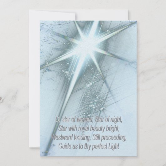 Ster van Wonder Feestdagenkaart (Voorkant)