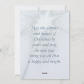 Ster van Wonder Feestdagenkaart (Achterkant)