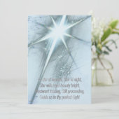 Ster van Wonder Feestdagenkaart (Staand voorkant)