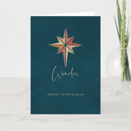 Ster van Wonder Folded Holiday Card Feestdagen Kaart