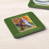 STER VAN WONDER Plastic Coasters + Tekst / Groen Bier Onderzetter (Linkerzijde)