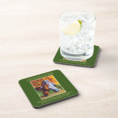 STER VAN WONDER Plastic Coasters + Tekst / Groen Bier Onderzetter (Rechterzijde)