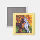 STER VAN WONDER Vierkante Magneet / Goud (Voorkant / Achterkant)