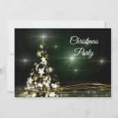 Ster Versierd & Gouden wervelingen Kerstfeest Kaart (Voorkant)