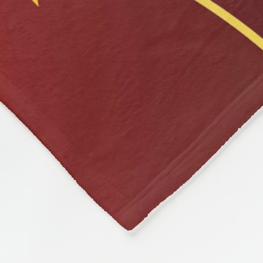 Ster Versierd Ruby Rood Patroon Fleece Deken (Hoek)