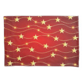 Ster Versierd Ruby Rood Patroon Kussensloop (Voorkant)