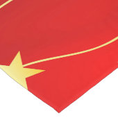 Ster Versierd Ruby Rood Patroon Lange Tafelloper (Hoek)