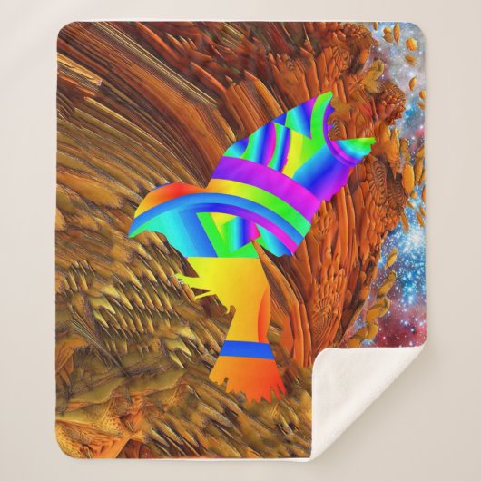 Ster Vogel Sherpa Dekbed Deken (Voorkant)