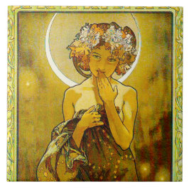 Ster voor de avond - Grote keramische tegel Tegeltje