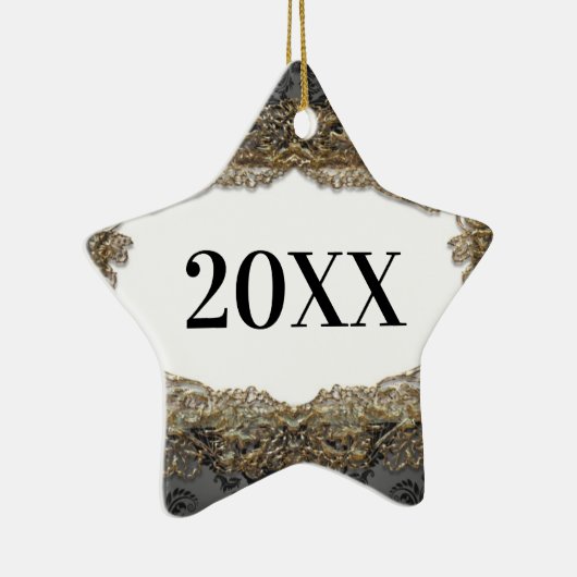 Ster voor eerste kerstkerkerst keramisch ornament (Rechts)