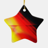 Ster voor kerstboom keramisch ornament (Achterkant)
