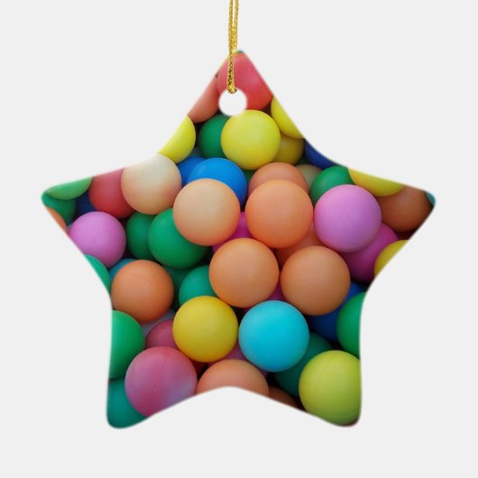 Ster voor kerstboom keramisch ornament (Voorkant)