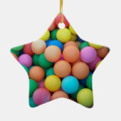 Ster voor kerstboom keramisch ornament (Achterkant)