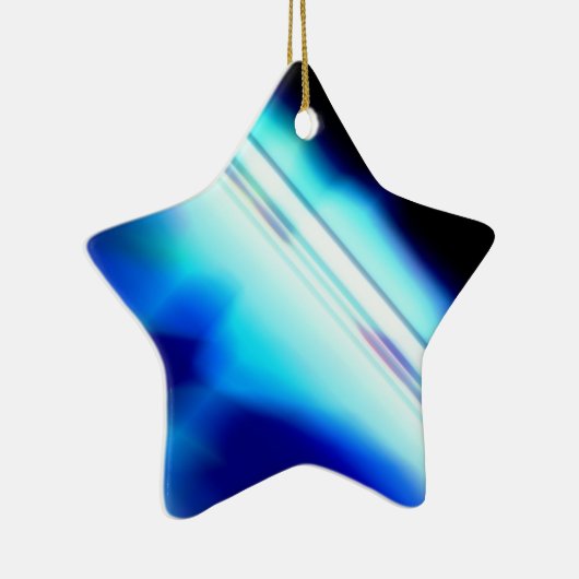 Ster voor kerstboom keramisch ornament (Rechts)