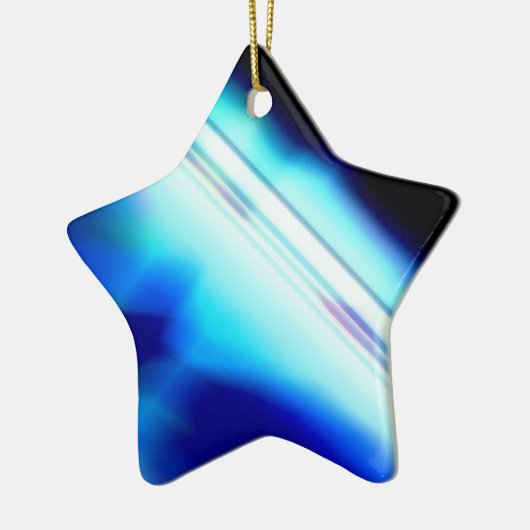 Ster voor kerstboom keramisch ornament (Links)