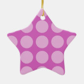 Ster voor kerstboom keramisch ornament (Achterkant)