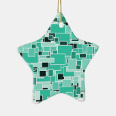 Ster voor kerstboom keramisch ornament (Rechts)