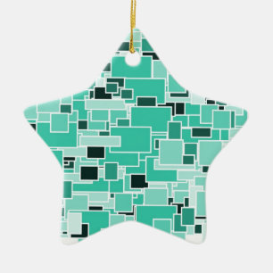Ster voor kerstboom keramisch ornament
